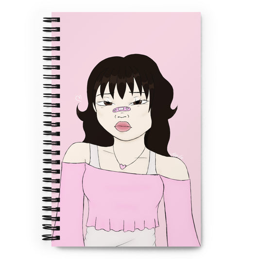 Kawaii Girl Spiral notebook